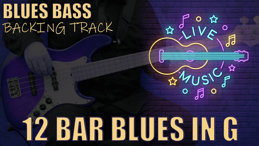 Blues Bass Backing Track -12 Bar Blues in G