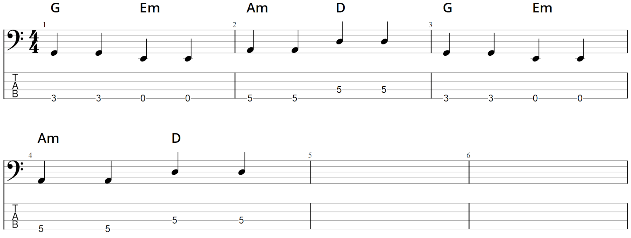 Ska Chord Chart