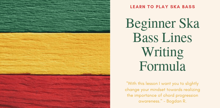 Beginner Ska Bass Lines Writing Formula