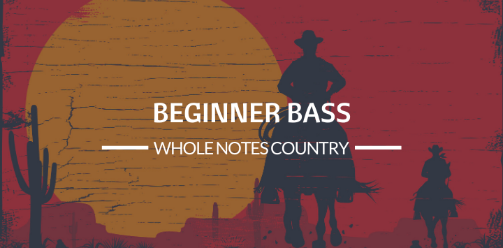 Beginner Bass: Whole Notes Country